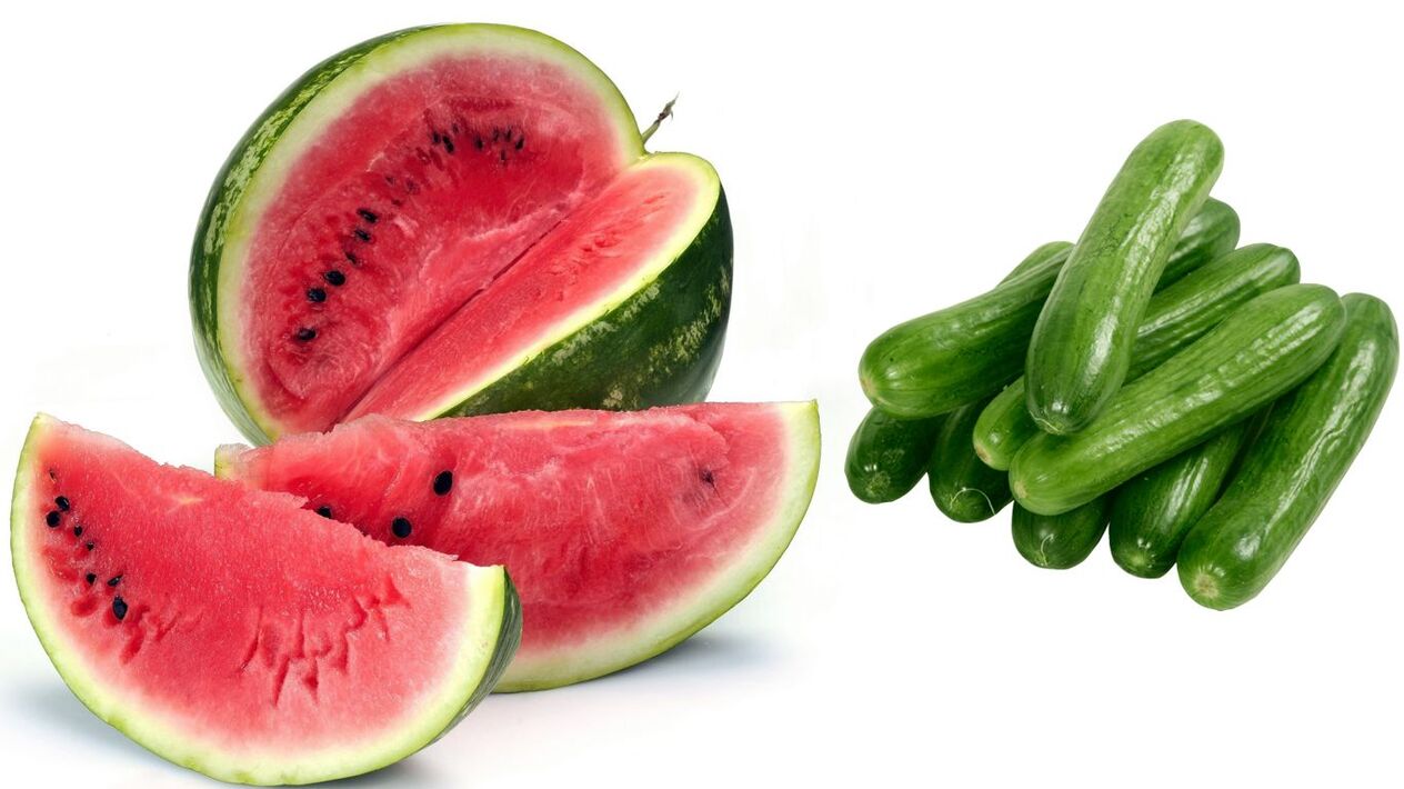 diet with watermelon cucumber